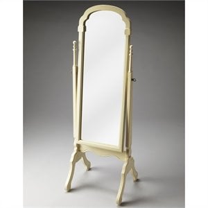 butler specialty artists' originals cheval mirror in cottage white