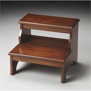 butler specialty masterpiece transitional step stool in chestnut burl