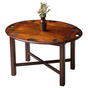 Butler Specialty Masterpiece Oval Coffee Table In Vintage Oak