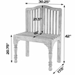 Butler Specialty Heritage Roseland Solid Wood Bench In Blue
