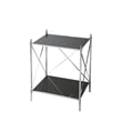 Butler Specialty Modern Expressions Mirrored End Table In Black