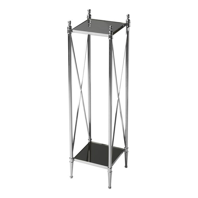 Butler Specialty Modern Expressions Mirrored Pedestal Plant Stand