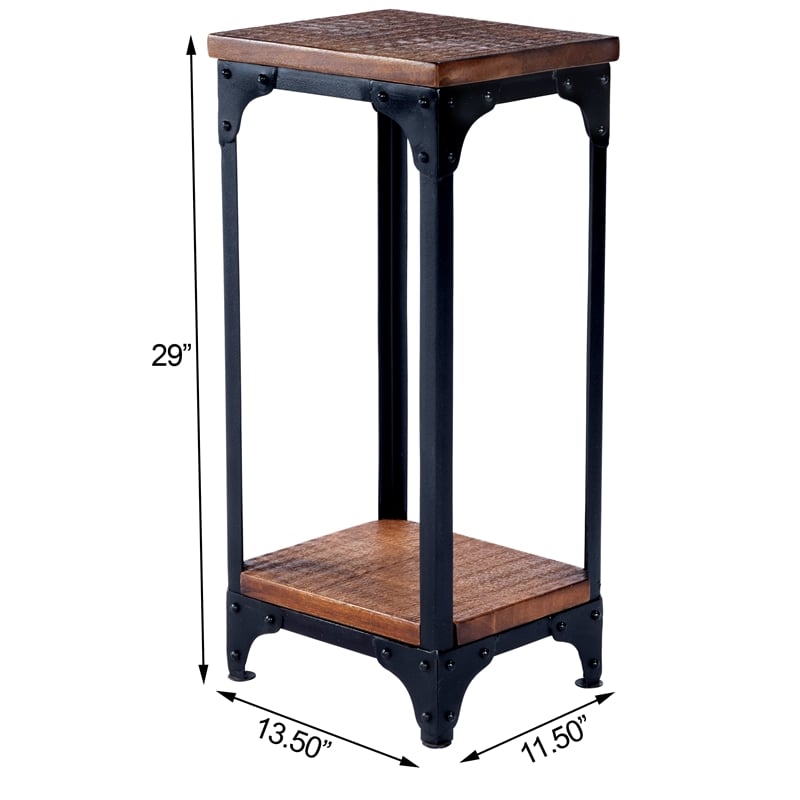 Butler Specialty Mountain Lodge Pedestal Stand In Burnt Umber