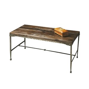 butler specialty mountain lodge coffee table in burnt umber