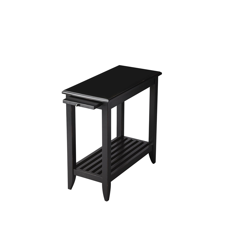 Butler Specialty Loft Transitional Chairside Table In Black Licorice