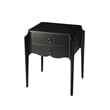 Butler Specialty Company End Table Nightstand Bedside Rectangle in Wood - Black