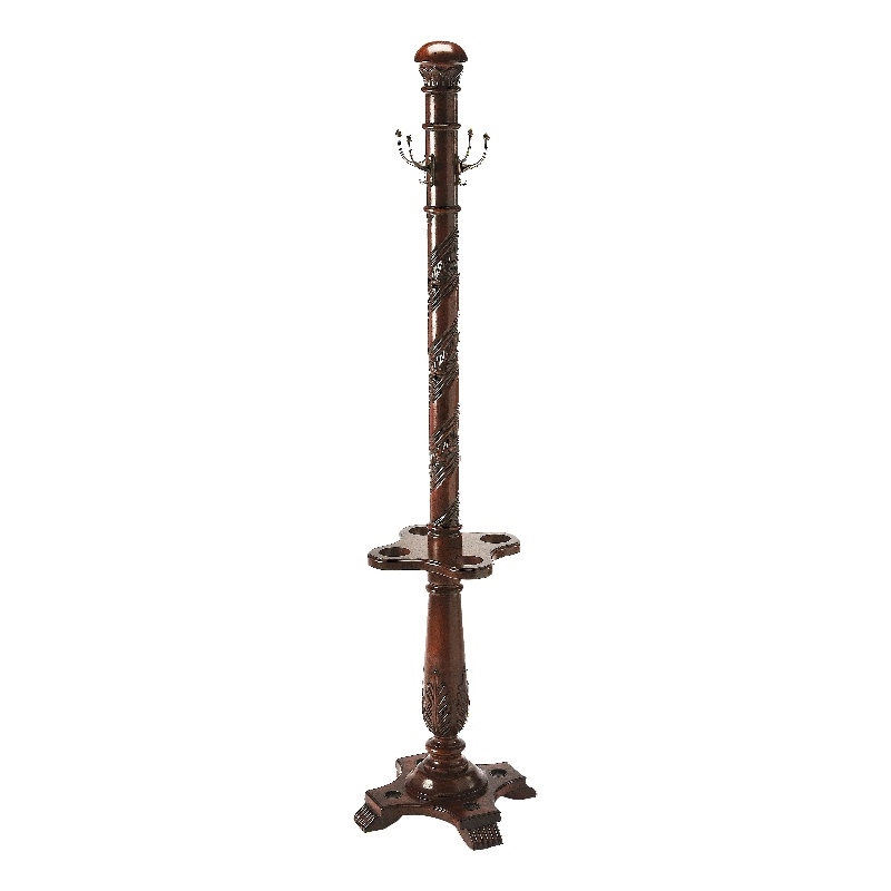 Butler Specialty Company Laird Free-Standing Wood Coat Rack - Cherry Brown