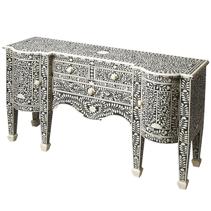 Butler Specialty Victoria Bone Inlay Buffet In Black | Cymax Business
