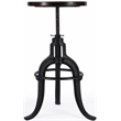Butler Specialty Industrial Chic Adjustable Bar Stool In Dark Brown