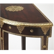 Butler Specialty Artifacts Demilune Console Wood Table In Dark Brown