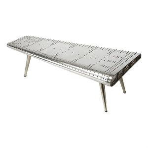 Butler Specialty Company Midway Aviator Metal Coffee Table - Silver