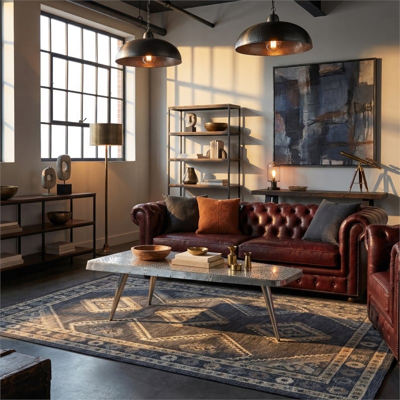 Butler Specialty Company Midway Aviator Metal Coffee Table - Silver