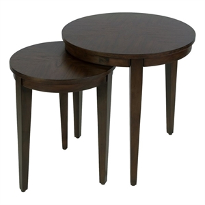 Butler Specialty Company Lacey Round Nest Of Tables In Cocoa