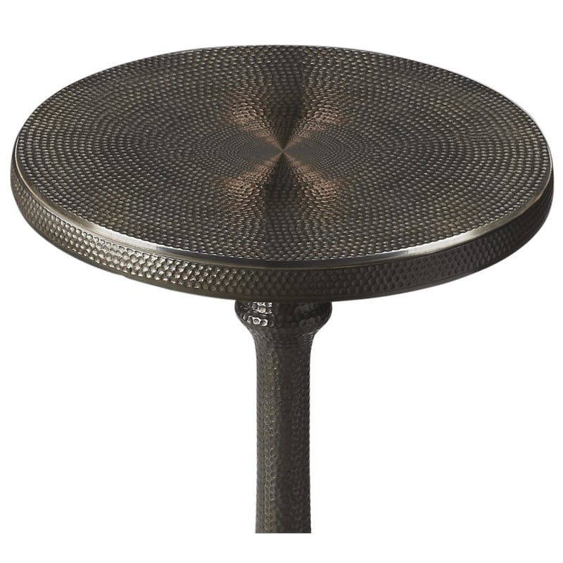 Butler Specialty Company Tanya Metal Pedestal Side Table - Dark Bronze