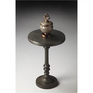 butler specialty metalworks pedestal accent table in bronze