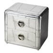 Butler Specialty Industrial Chic Midway Aviator Side Table In Silver