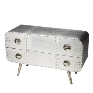 butler specialty industrial chic midway aviator console chest