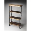 Butler Specialty Industrial Chic Fontainbleau 3 Shelf Bookcase