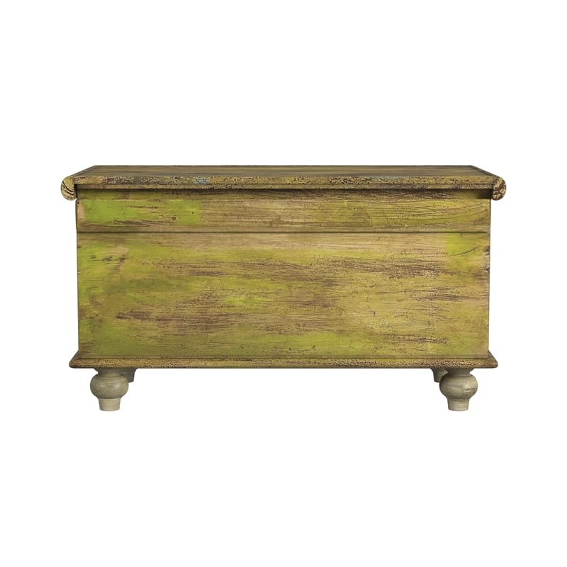 Butler Specialty Artifacts Mesa Carved Wood Trunk Coffee Table