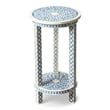 Butler Specialty Amanda Bone Inlay Accent Table In Blue