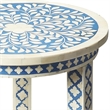 Butler Specialty Amanda Bone Inlay Accent Table In Blue