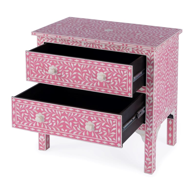 Butler Specialty Vivienna Pink Bone Inlay Accent Chest