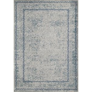 momeni luxe rug in blue lx-14