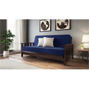 the canby futon package in black walnut