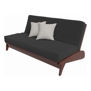 dillon all wood futon package in oak with merlin futon and cover