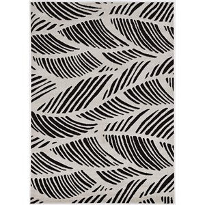 kas lucia transitional rug in black and white folia 2770