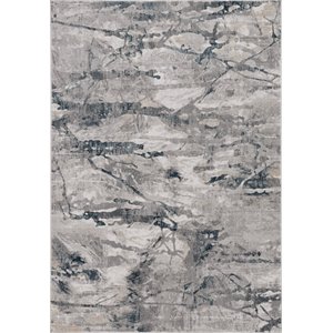 kas lara transitional rug in gray and teal whisper 7255