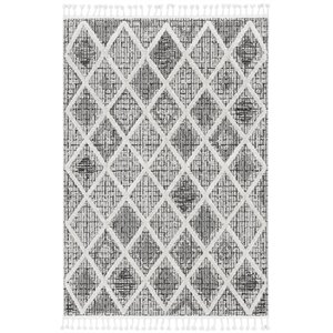 kas willow transitional rug in charcoal diamonds 1101