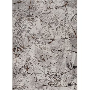 kas inspire transitional rug in ivory and gray escape 7502