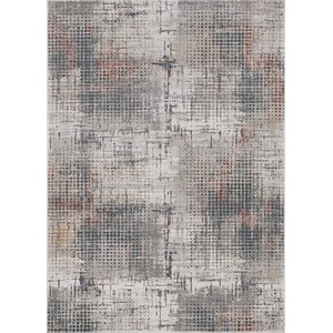 kas lara transitional rug in gray and brick inspire 7253