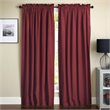 Blazing Needles 108 inch Twill Curtain Panels in Ruby Red (Set of 2)