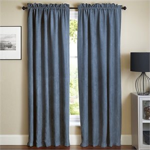blazing needles 84 inch blackout curtain panels in java (set of 2)