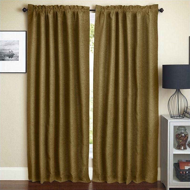 Blazing Needles 84 Inch Curtain Panels, 84 Inch Curtains Blackout