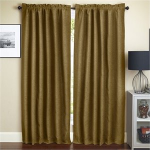 blazing needles 84 inch curtain panels in champaign (set of 2)