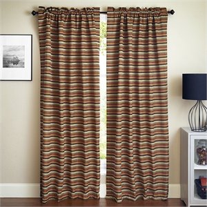 blazing needles 108 inch jacquard chenille curtain panels in cadillac (set of 2)