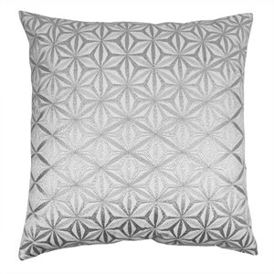 blazing needles indian silver diamond throw pillow in natural