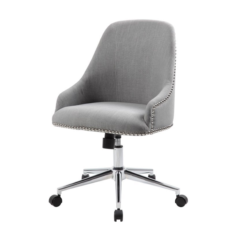 Boss Office Carnegie Desk Chair in Gray B516CGY