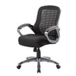 Boss Office Ribbed High Back Mesh Chair in Black