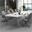 Boss Office LeatherPlus Executive Chair with Arms in Gray