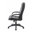 Boss Office Products Caressoftplus Vinyl Executive High Back Chair in Black