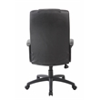 Boss Office Products Caressoftplus Vinyl Executive High Back Chair in Black