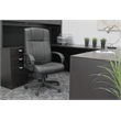 Boss Office Products Caressoftplus Vinyl Executive High Back Chair in Black