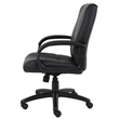 Boss Office Products Mid-Back Caressoft Vinyl Executive Office Chair in Black