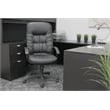 Boss Office Products Leather High Back Executive Chair in Black