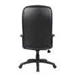 Boss Office Products Leather High Back Executive Chair in Black