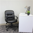 Boss Office Products Mid Back LeatherPlus Chair with Casters in Black